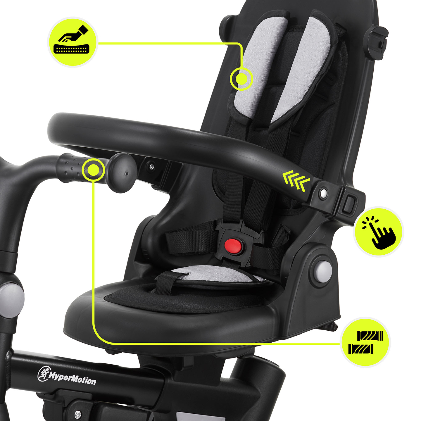 8in1 multifunkciós tricikli TOBI FOREST - szürke