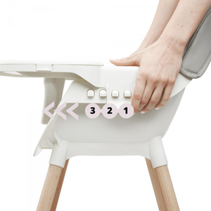 AMELIA etetőszék 3in1 Moby-System, szürke