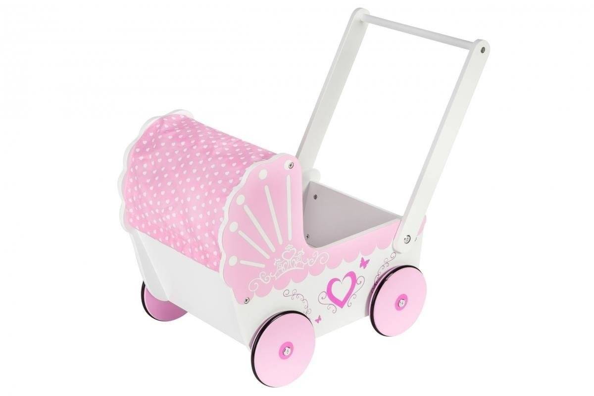 Fa játék babakocsi