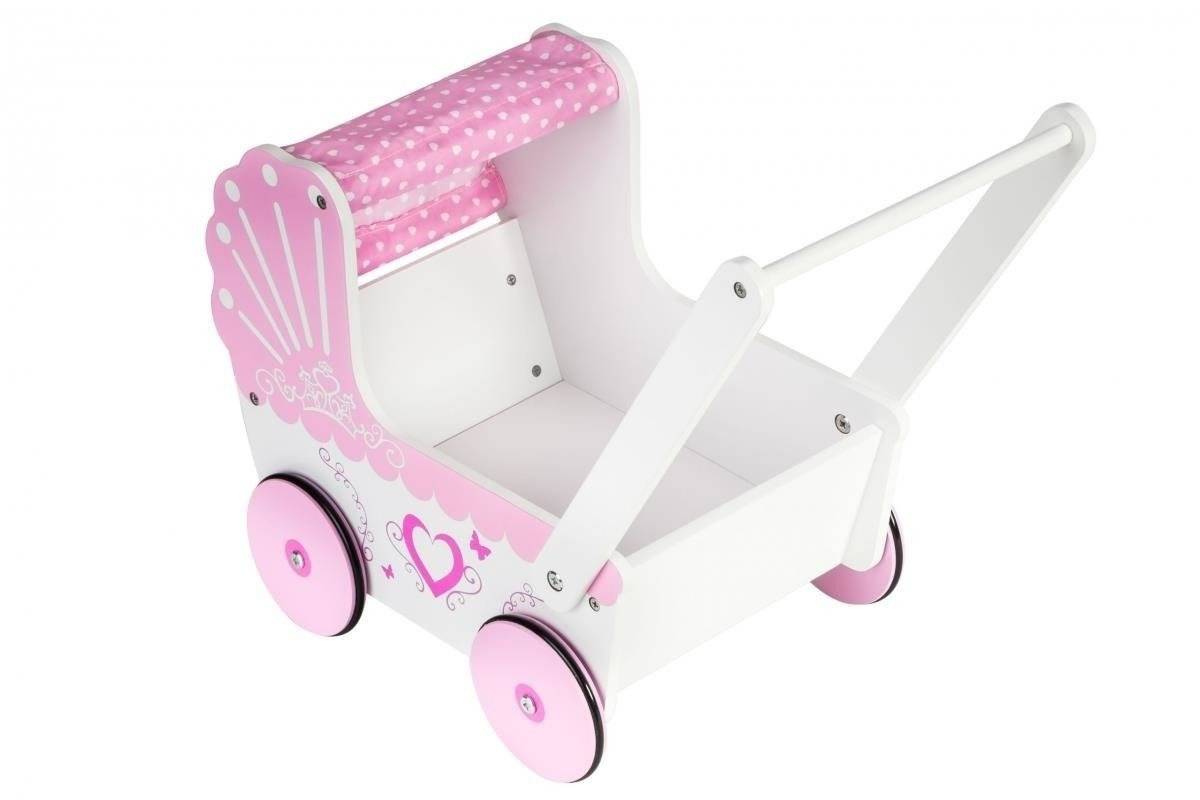 Fa játék babakocsi