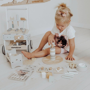 Montessori oktatódoboz kisgyermekeknek - 6 db játék