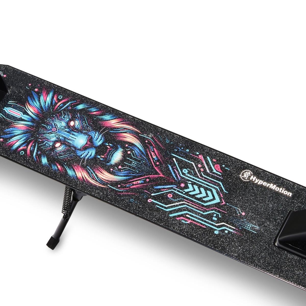 Kétkerekű robogó fiatal felnőtteknek - lengéscsillapítóval - Hypermotion CITY SWIFT Digital Lion - 100kg