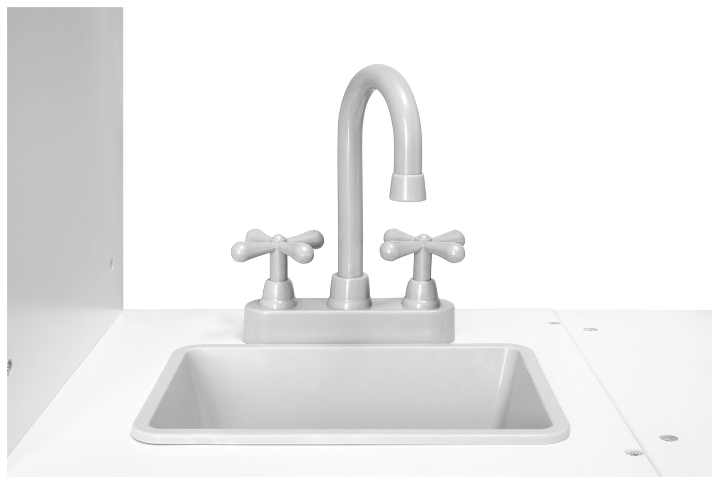 XXXL sarok fából készült konyha hűtőszekrénnyel, sütővel, mosógéppel, köténnyel és kiegészítőkkel