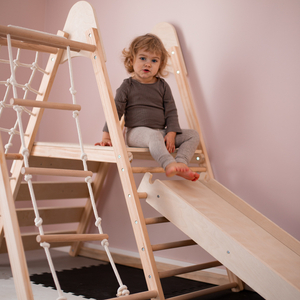 Fából készült otthoni játszótér XL 5in1