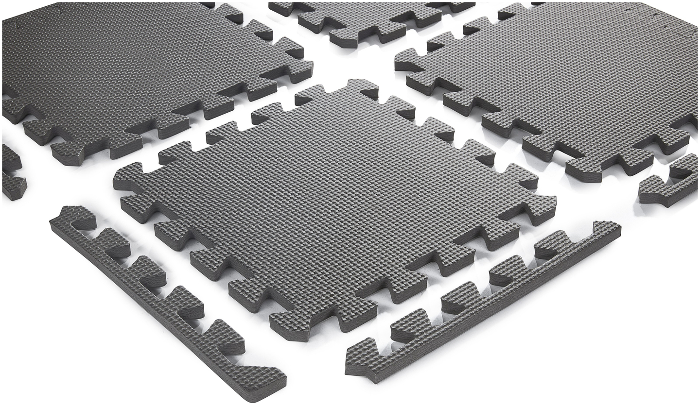 Hab puzzle 12db. - oktatási habszivacs szőnyeg 120 x 90 x 1.2cm szegéllyel - szürke
