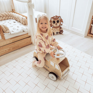 Fa kerékpár, autó, autó blokkokkal