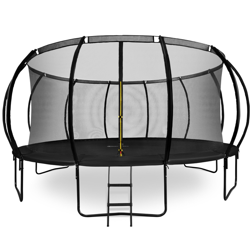 XXXL kerti trambulin gyerekeknek HyperMotion - 487 cm 16FT - létrával és belső hálóval - otthonra és kertre - 150 kg max.