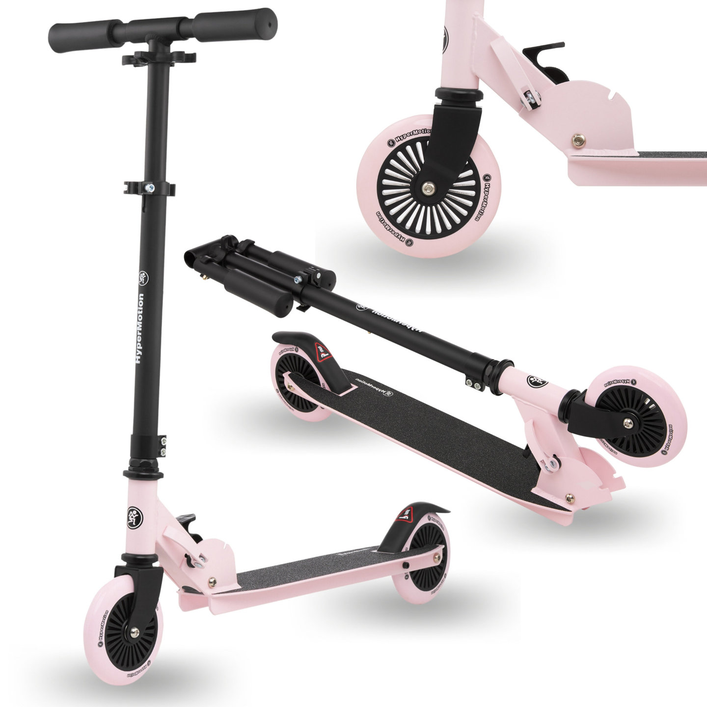 Kétkerekű roller WILLY 3-8 éves korig a HyperMotion - rózsaszínű